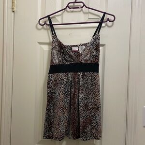 No Boundaries Leopard Print Stretch Tank